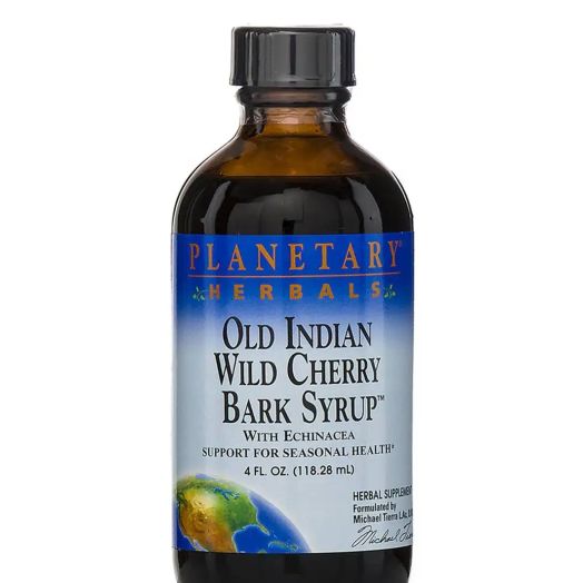 Planetary Herbals Old Indian Wild Cherry Bark Syrup with Echinacea - 4 fl. oz (118.28 ml)