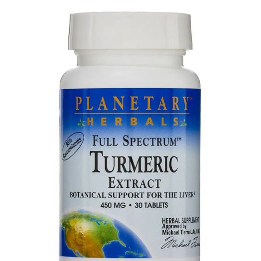 Planetary Herbals Full Spectrum Turmeric Extract 450 mg - 30 Tablets