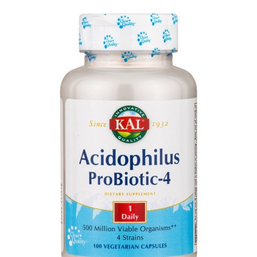 KAL Acidophilus ProBiotic-4 - 100 Vegetarian Capsules