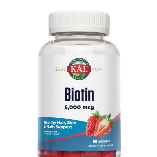 KAL Biotin 5,000 mcg, Strawberry Flavor - 60 Gummies
