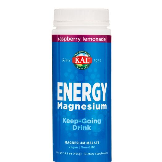 KAL Energy Magnesium, Raspberry Lemonade - 14.3 oz (405 Grams)