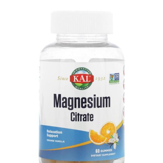 KAL Magnesium Citrate, Orange Vanilla Flavor - 60 Gummies