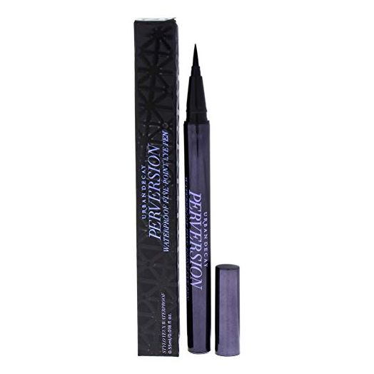 Urban Decay Perversion Waterproof Fine-Point Eye Pen - Black, Semi-Matte Liquid Eyeliner - Ultra-Fine Brush Tip