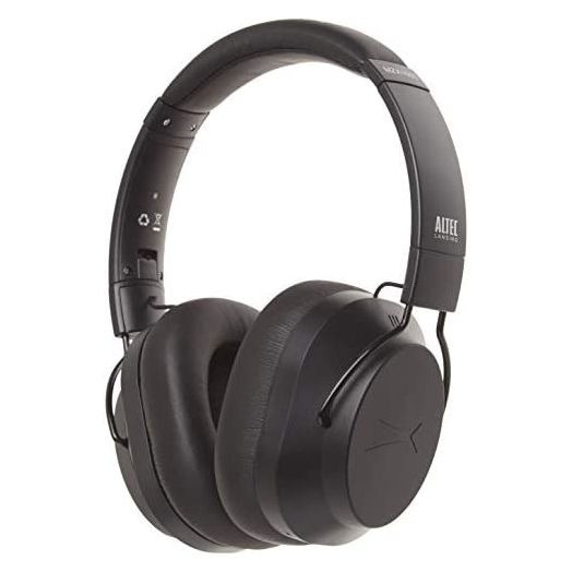 Altec Lansing Whisper Active Noise Cancelling Headphones, Black (MZX1003-BLK)