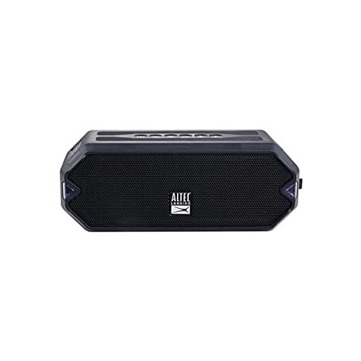 Altec Lansing HydraJolt Wireless Bluetooth Speaker, Waterproof Portable Speakers with Built in Phone Charger and Lights, Everything Proof Outdoor, Shockproof, Snowproof, 16 Hours Playtime (Black)