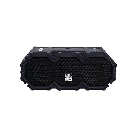 Altec Lansing LifeJacket Jolt - Waterproof Bluetooth Speaker, Durable & Portable Speaker with Qi Wireless Charging and Voice Assistant, Black
