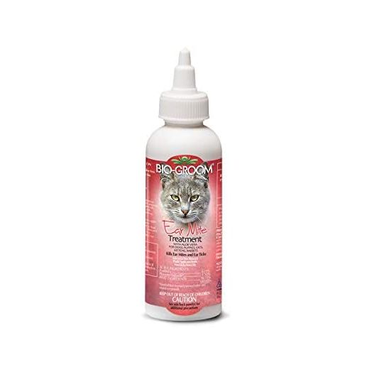 Bio-groom Ear Mite Treatment with Soothing Aloe Vera for Cats and Dogs, Available in 2 Sizes