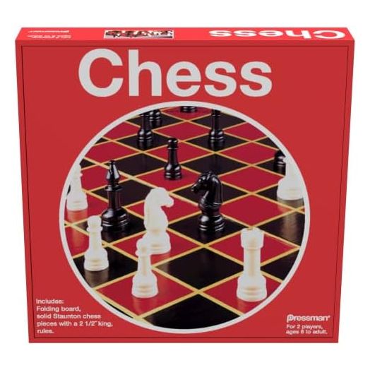 Pressman Toy Chess in Box, Red