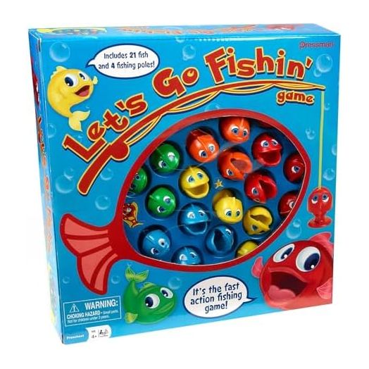 Amazon Exclusive Bonus Edition Let's Go Fishin' - Includes Lucky Ducks Make-A-Match Game!
