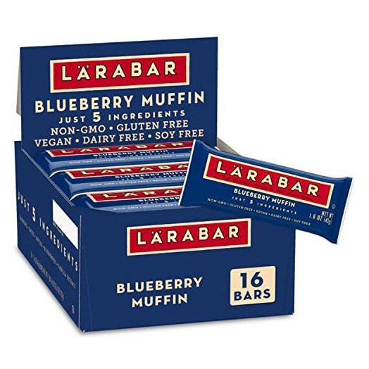 Larabar Bluberry Muffin, Gluten Free Vegan Fruit & Nut Bars, 16 ct