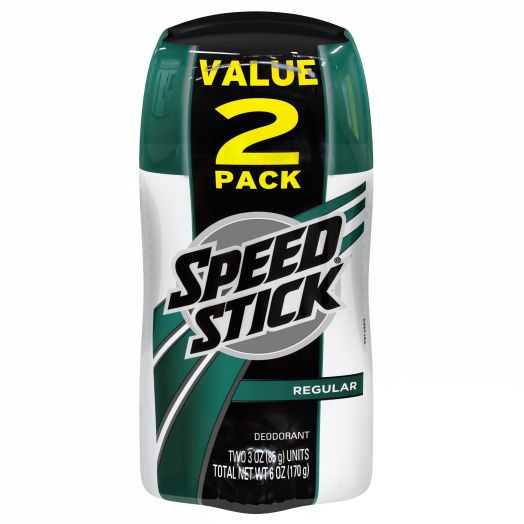 Speed Stick Men's Deodorant, Regular, 3 ounce (Twin Pack)