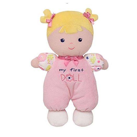 Baby Starters Plush Snuggle Buddy My First Baby Doll, Blonde Hope, 10 inch