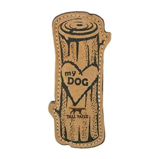Tall Tails Love My Dog Natural Leather Log 9 Inches