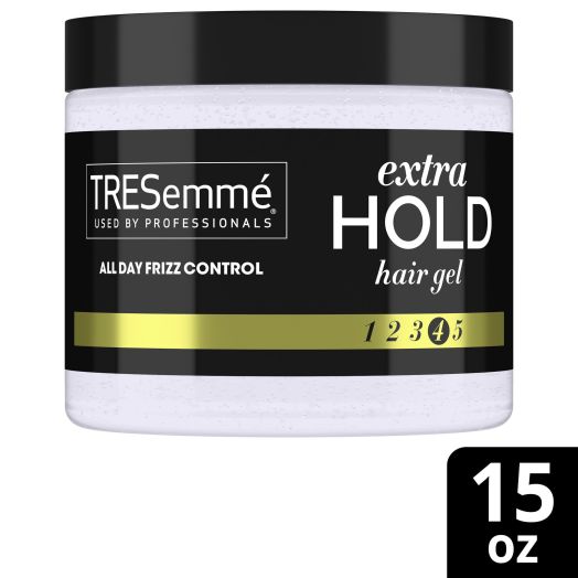 TRESemmé Used by Professionals Frizz Control Humidity Resistant Extra Hold Jar Hair Styling Gel, 15 oz