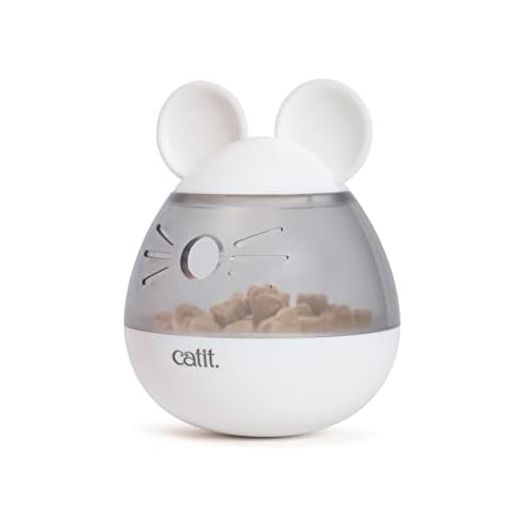 Catit PIXI Treat Dispenser, Interactive Treat Dispensing Cat Toy, Mouse