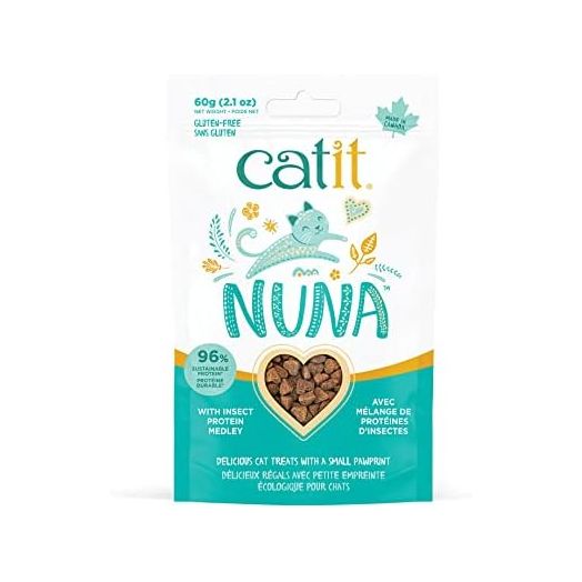 Catit Nuna Treats, Healthy & Sustainable Treats for Cats, Insect Protein Medley
