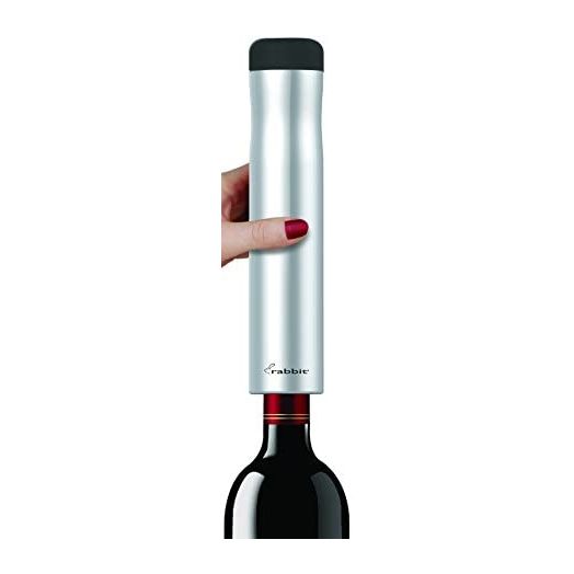 Rabbit Automatic Electric Corkscrew Wine Bottle Opener, One Size, Silver