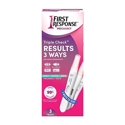First Response Triple Check Pregnancy Test, 3 Count