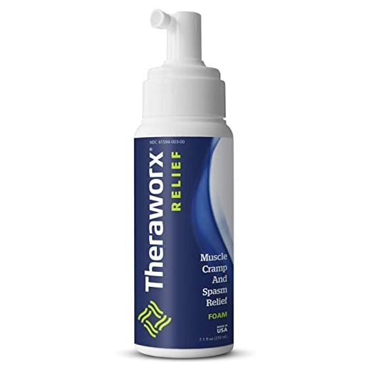 Theraworx Relief Fast-Acting Foam for Leg Cramps, Foot Cramps and Muscle Soreness (7.1oz)