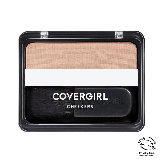 COVERGIRL Cheekers Blendable Powder Blush, 103 Natural Shimmer, 0.12 oz, Easy-to-Apply Soft Powder Blush, Brushes on for Natural Looking Color, Easy-to-Carry-Compact