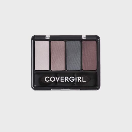 COVERGIRL Eye Enhancers 4-Kit Eyeshadow, 286 Smokey Nudes, 0.19 oz, Eyeshadow Palette, Nude Eyeshadow Palette, Silky Sheer Formula, Double-Ended Applicator, Cruelty-Free