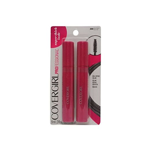 Covergirl Professional Super Thick Lash Mascara, Very Black 200 (Pack of 2)