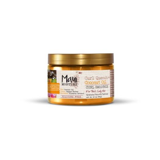 Maui Moisture Curl Quench + Coconut Hair Oil Curl Smoothie, 12 FL OZ