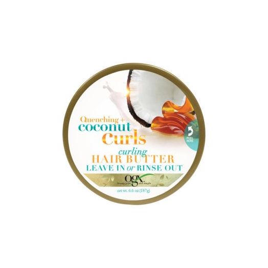 OGX Quenching Coconut Curls Curling Hair Butter 6.6 oz. Jar