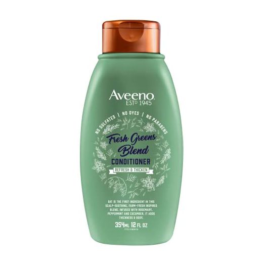 Aveeno, Fresh Greens Blend Sulfate-Free Conditioner with Rosemary, Peppermint & Cucumber to Thicken & Nourish