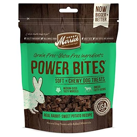 Merrick Power Bites Dog Treats, Real Rabbit Recipe - 6 oz. Bag