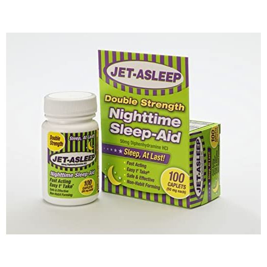 Jet-Asleep Double Strength Nighttime Sleep-Aid 100 Count