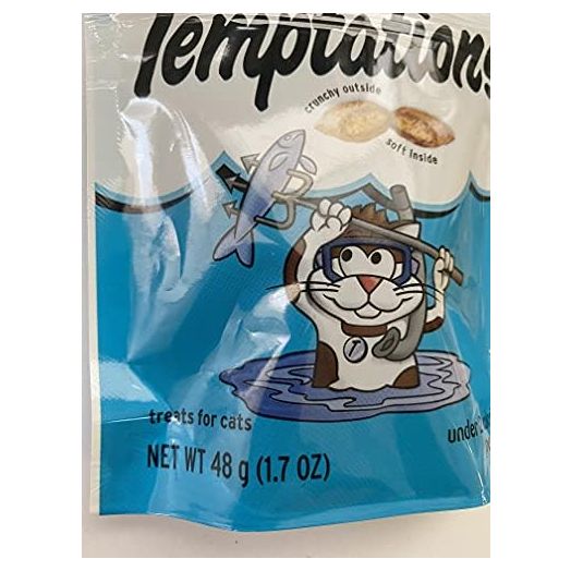 Temptations Tuna Flavor Cat Treats - Crunchy outside, Soft inside - 1.7 oz.