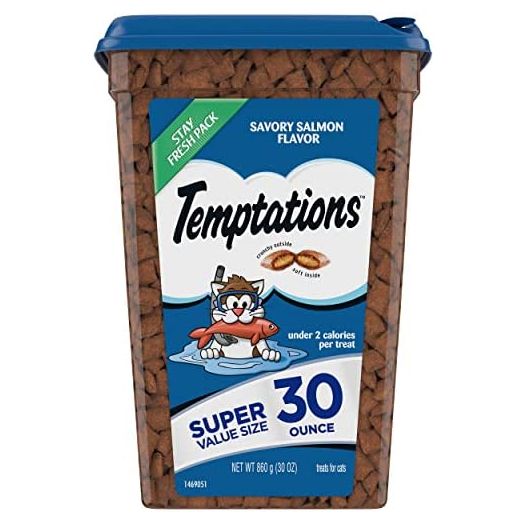 TEMPTATIONS Classic Crunchy and Soft Cat Treats, 30 oz.