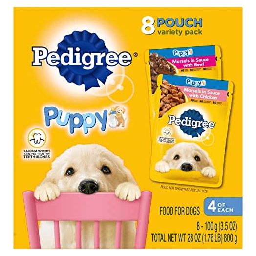 Pedigree Choice Cuts Puppy Wet Food Pouches, 3.5 oz.