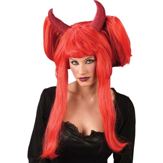 Devil Wig 22" Adult Halloween Accessory