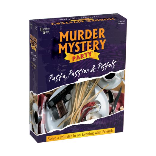 Murder Mystery Party, Pasta, Passion & Pistols - Host Your Own Italian Restaurant Murder Mystery Dinner for up to 8 Players, Solve the Case with Crime Scene Clues, 18 Years and Up