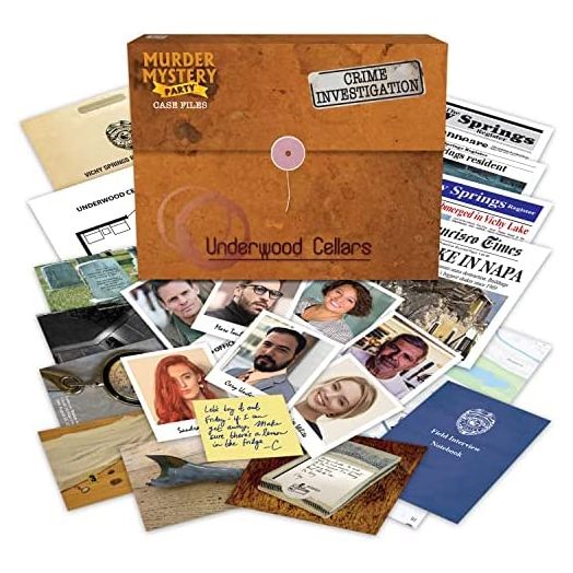 University Games Murder Mystery Party Case Files: Underwood Cellars