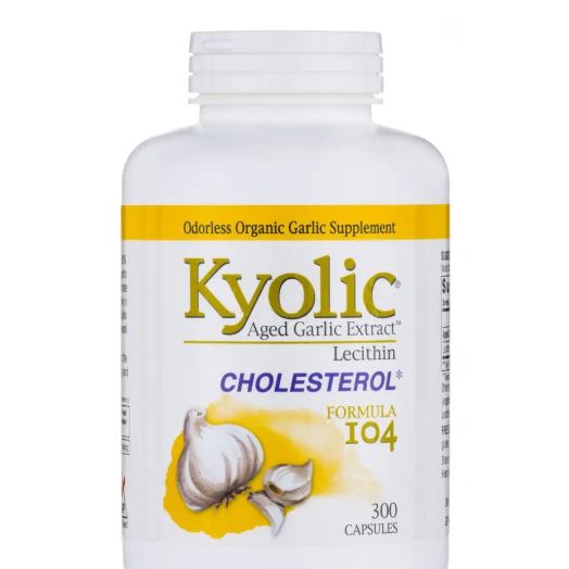 Kyolic Aged Garlic Extract - Formula 104 (Cholesterol) - 300 Capsules