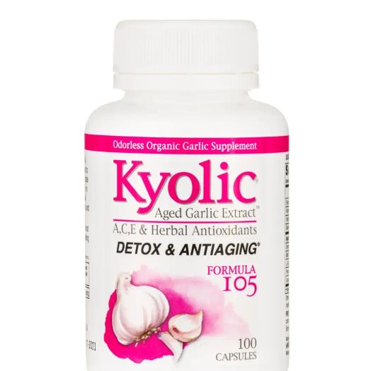 Kyolic Aged Garlic Extract - Formula 105 (Detox and Antiaging) - 100 Capsules