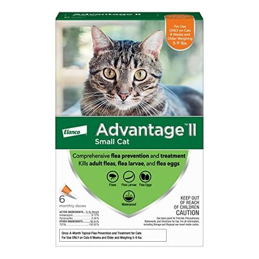 Advantage II Flea Prevention and Treatment for Small Cats (5-9 Pounds)