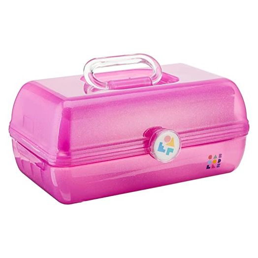 Caboodles On-The-Go Girl Hot Pink Sparkle Jellies Vintage Case, 1 Lb