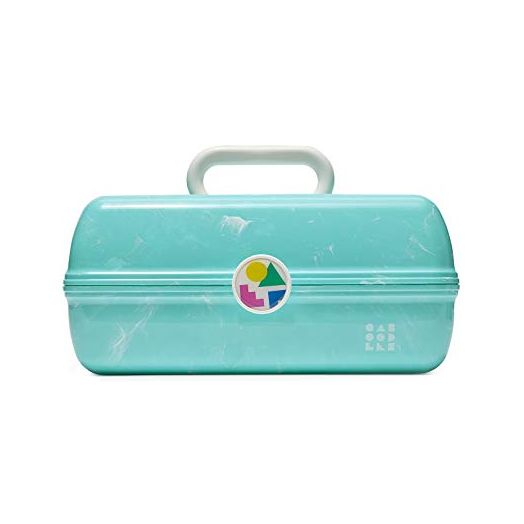 Caboodles On-The-Go Girl Retro Case, Turquoise Marble