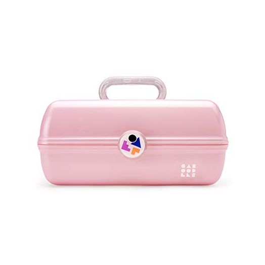 Caboodles Twilight Disco, On-the-go Girl Costmetic Organizer Make-up & Accessory Carry Case, Pink Sparkle