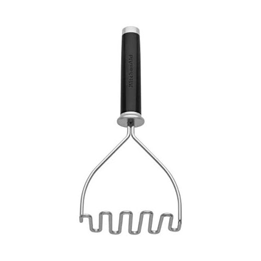KitchenAid Gourmet Stainless Steel Wire Masher, 10.24-Inch, Black