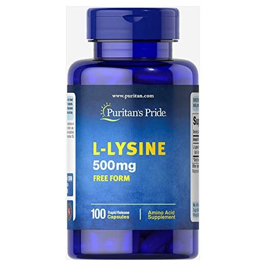 Puritan's Pride L-Lysine 500 mg-100 Capsules