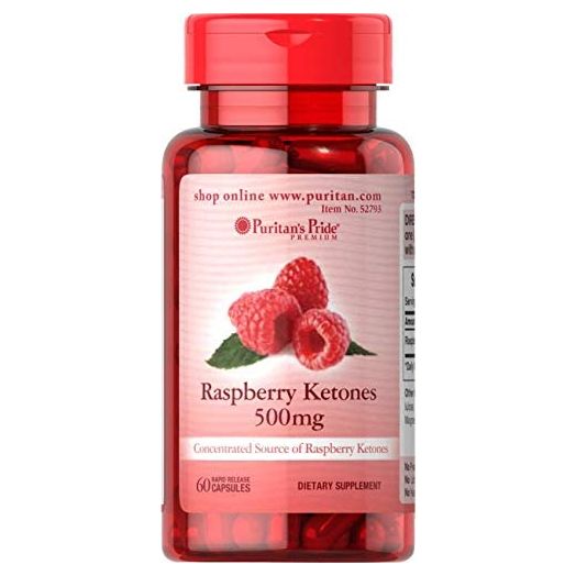 Puritans Pride Raspberry Ketones, 500 Mg, 60 Count