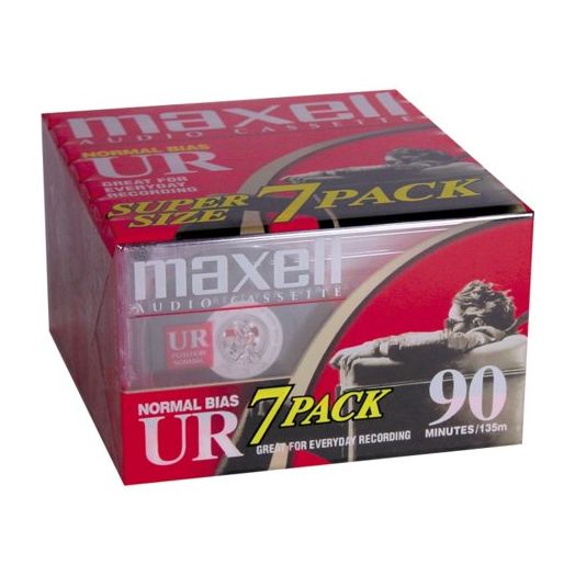 Maxell UR Type I Audio Cassette - 7 x 90Minute - Normal Bias