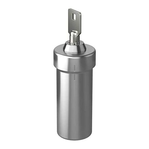 Ezy Dose Pill Box and Medicine, Vitamin Container, Safe for Money & Travel Items, Stainless Steel, 2 Keys with Lock