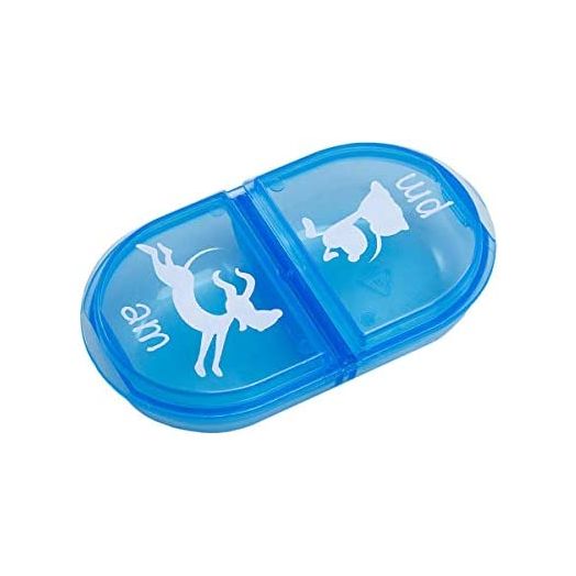 EZY DOSE Pet Pill, Medicine, Vitamin Organizer Box | 2 Times a Day, AM PM for Dog | Travel Sized | Transparent Lids