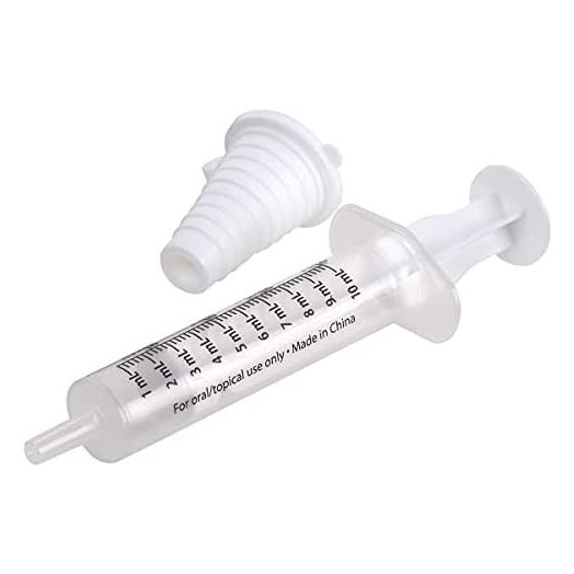 Ezy Dose Kids Baby Oral Syringe & Dispenser | Calibrated for Liquid Medicine | 10 mL/2 TSP | Includes Bottle Adapter